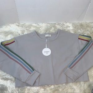 Storia Cropped Sweatshirt. NWT.